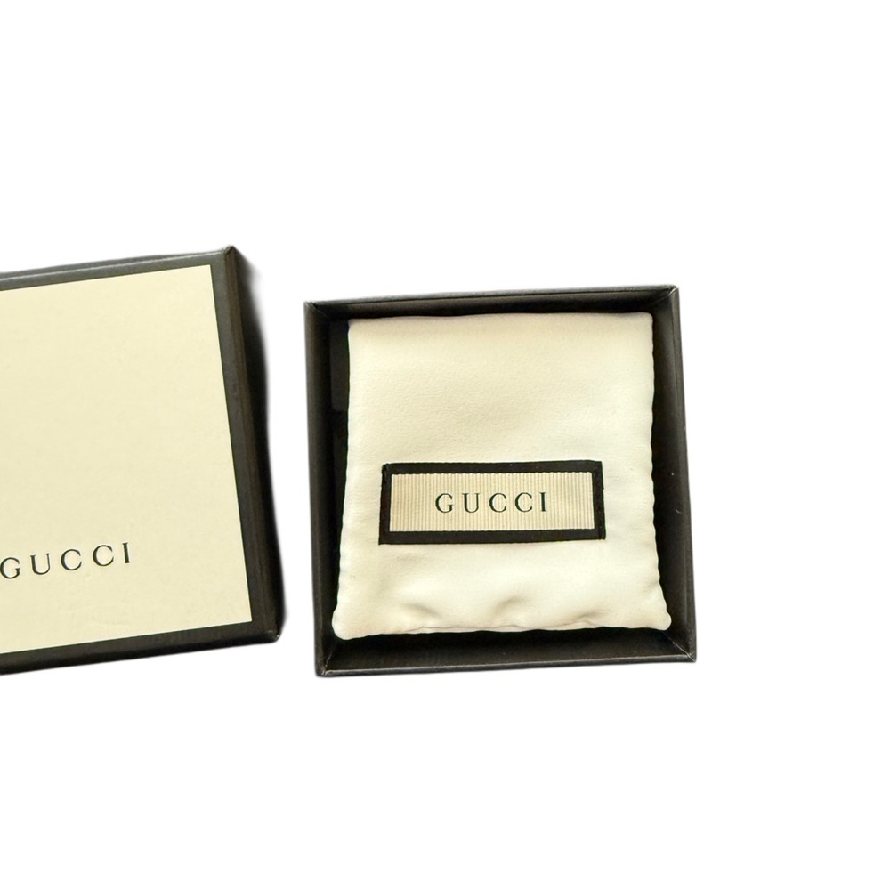 Gucci Double G Mother Of Pearl Turquoise Sterling Silver Ring Size 13 (6.5 US) - Picture 4 of 9